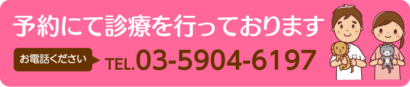 予約にて診療を行っております